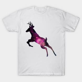 Deer and Galaxy T-Shirt